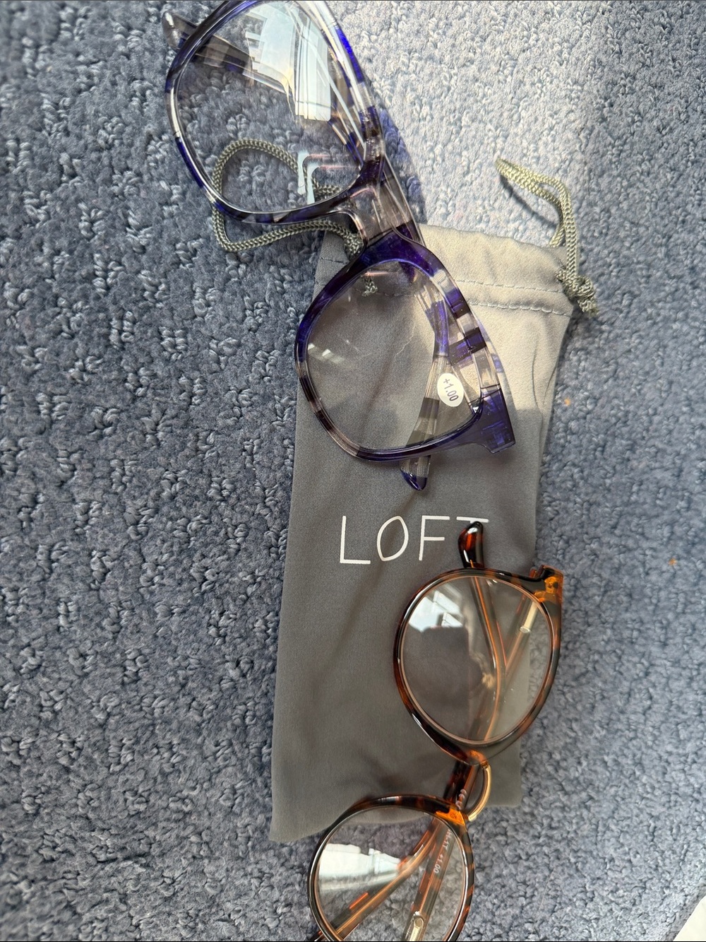 LOFT Women's Glasses Duo - Purple and Tortoiseshell